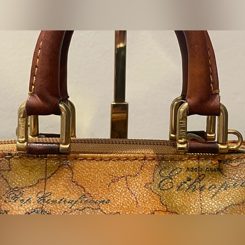 ALVIERO MARTINI Prima Classe Mini Boston Map Bag - Picture 2 of 6
